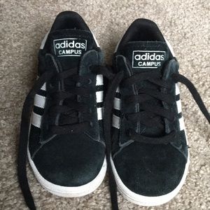 Little boy’s Adidas Campus shoes
